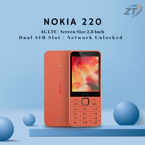 Nokia 220 peach - nokia,