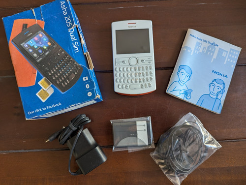 Nokia asha 205 orange white - nokia,